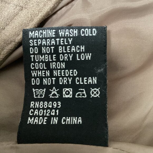 BNCI by blanc noir Faux Suede Moto Jacket Sz S  #56G - Picture 10 of 10